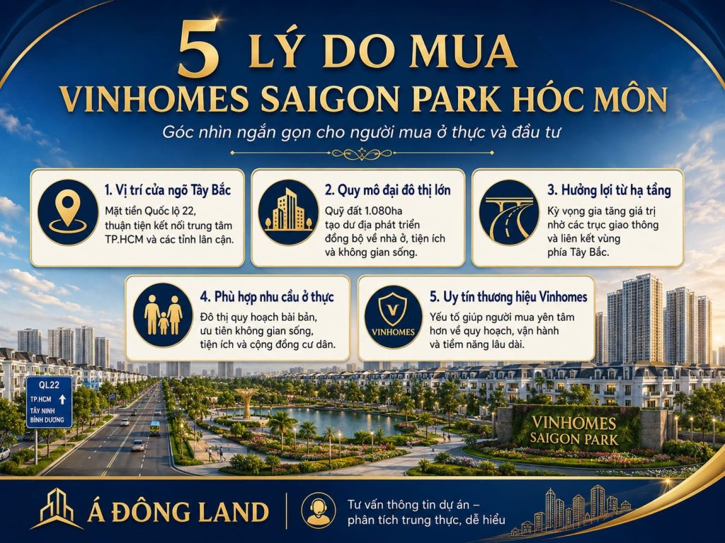 có nên mua vinhomes saigon park hóc môn