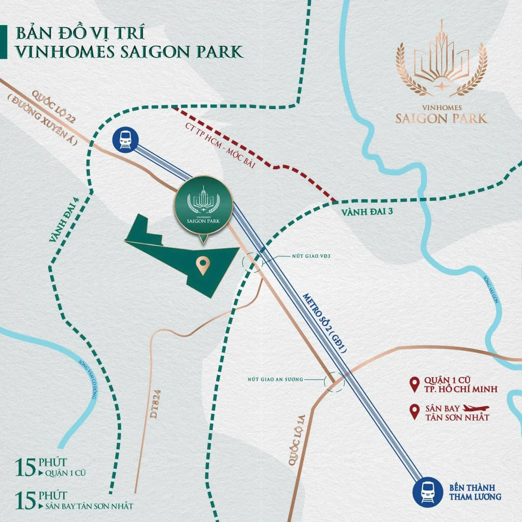 bản đồ vị trí vinhomes saigon park