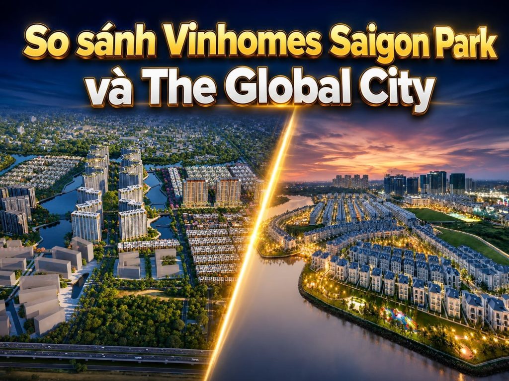 so sánh vinhomes saigon park và the global city